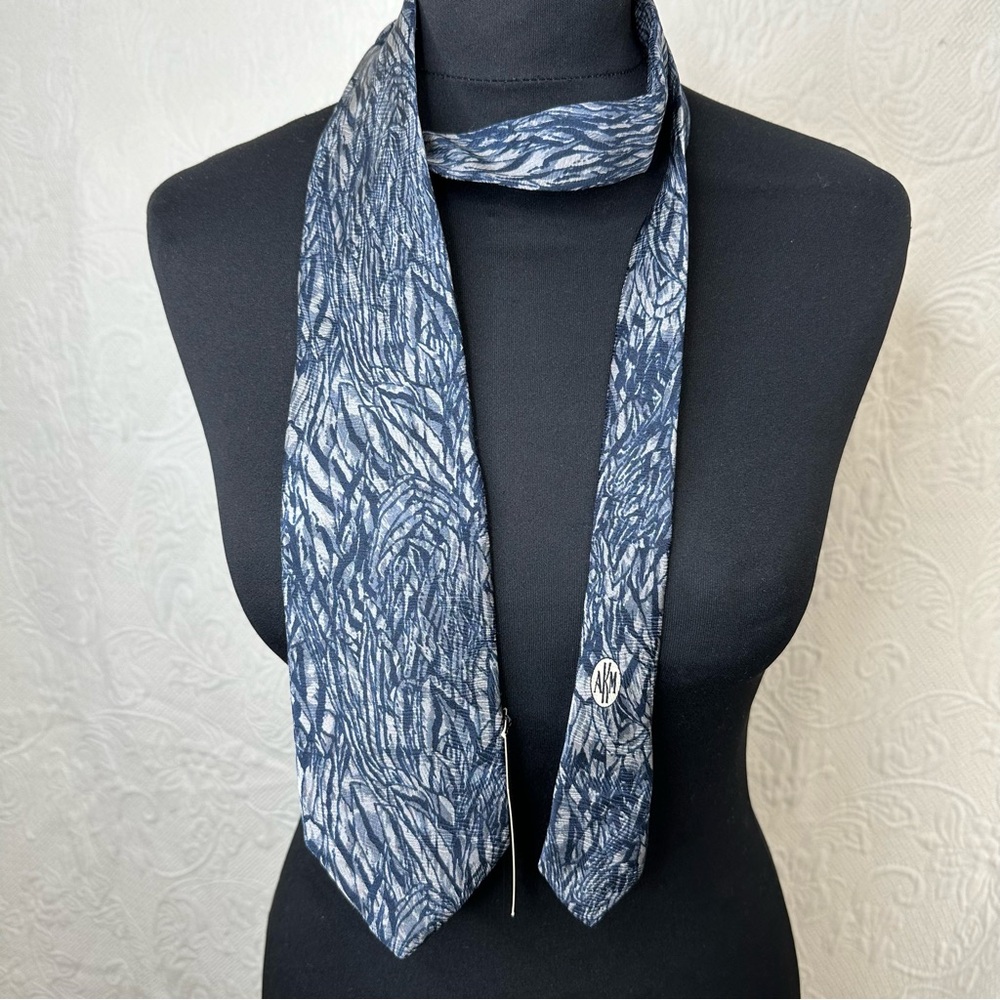 Anne Klein Men NWT Silk Leaf-Print Tie